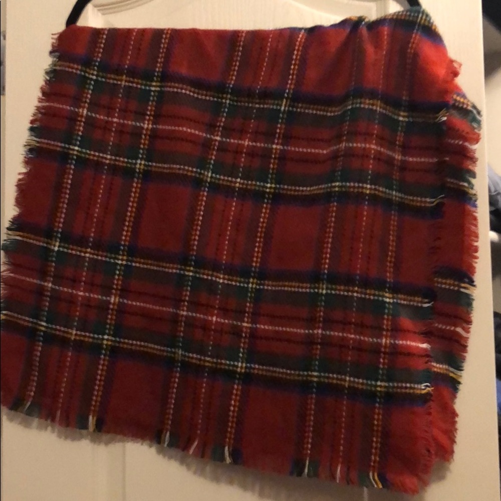 Plaid Blanket scarf